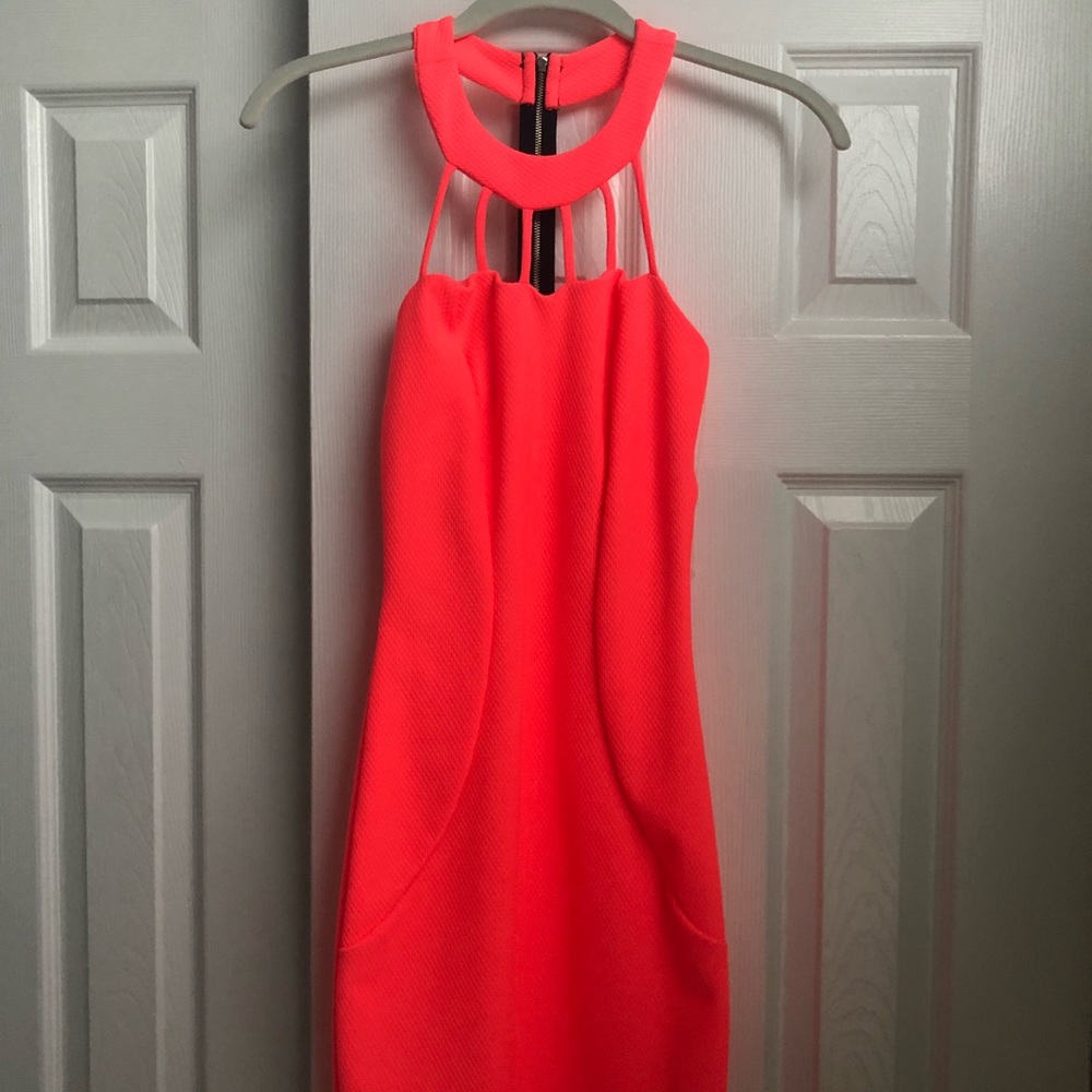 Charolette Russe Neon Pink Party Dress